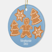 GingerBrood Cookies Keramisch Ornament (Links)