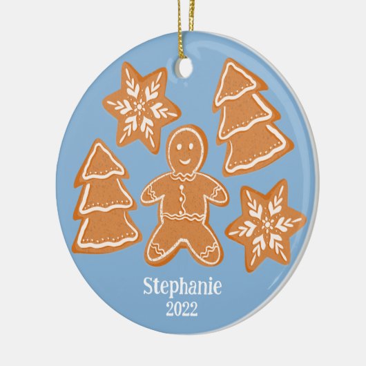 GingerBrood Cookies Keramisch Ornament (Links)