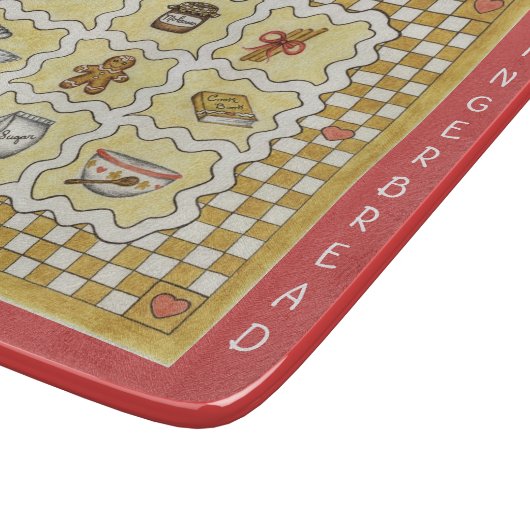 Gingerbrood Cookies Kitchen Gift Snijplank (Hoek)