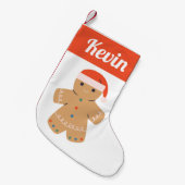 GingerBrood Cookies Kleine Kerstsok (Voorkant (Hangend))