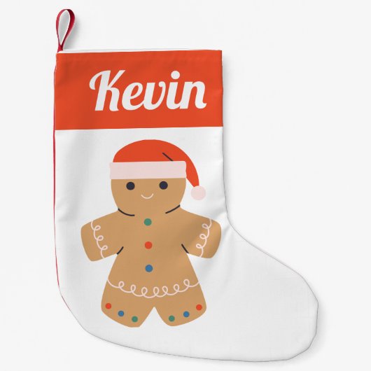 GingerBrood Cookies Kleine Kerstsok (Voorkant)