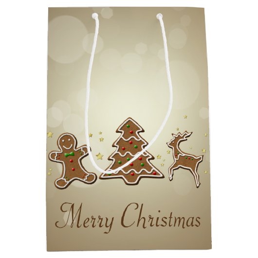 GingerBrood Cookies Medium Cadeauzakje (Voorkant)