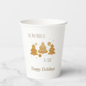 GingerBrood Cookies Papieren Bekers (Achterkant)