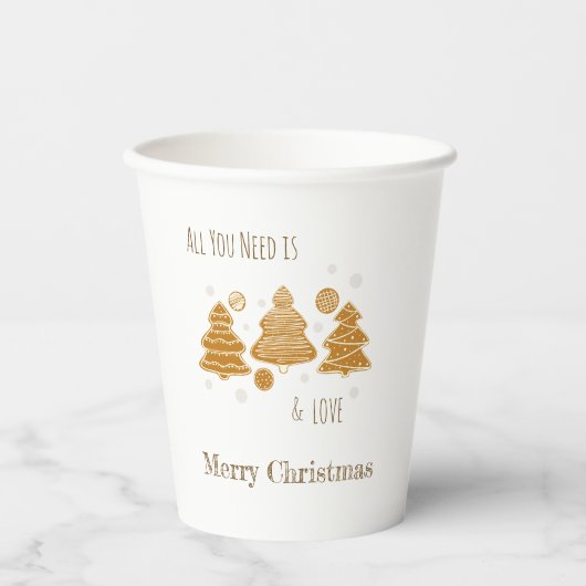 GingerBrood Cookies Papieren Bekers (Voorkant)