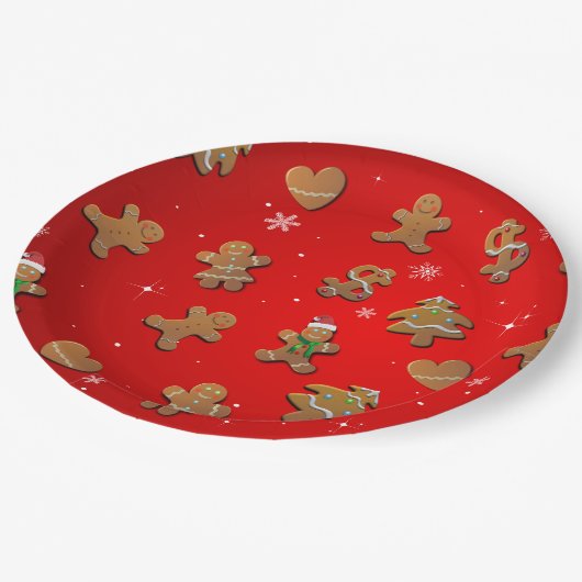 GingerBrood Cookies Papieren Bordje (Gekanteld)