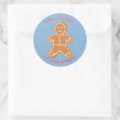 GingerBrood Cookies Ronde Sticker (Tas)