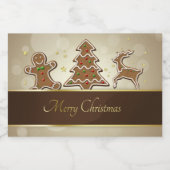 GingerBrood Cookies Voedselcontainer Etiket (Enkel label)