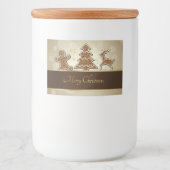 GingerBrood Cookies Voedselcontainer Etiket (Voorkant)