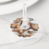 GingerBrood Cookies Wijnglaslabel (Dichtbij)
