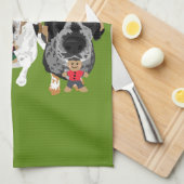 Gingerbrood Coonhounds Theedoek (Quarter Fold)