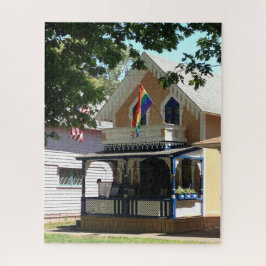 Gingerbrood Cottage en Pride - Martha's wijntuin Legpuzzel