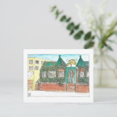 Gingerbrood Court Briefkaart (Staand voorkant)