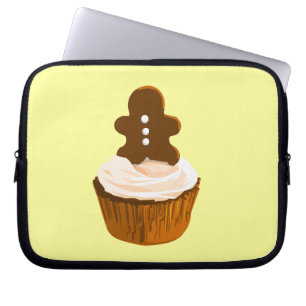 Gingerbrood, cupcake laptophoes laptop sleeve
