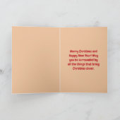 Gingerbrood Cutout Feestdagen Kaart (Binnen)