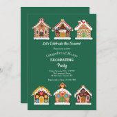 Gingerbrood - Decoratieve Partij uitnodiging (Voorkant / Achterkant)