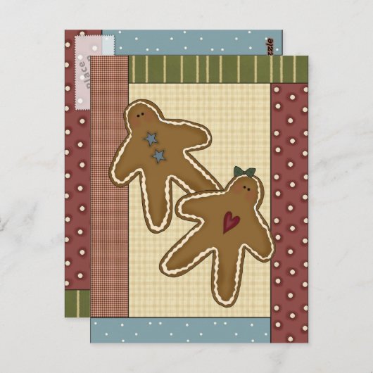 GingerBrood Delights Briefkaart (Voorkant / Achterkant)