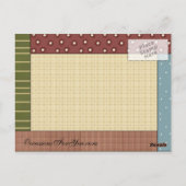 GingerBrood Delights Briefkaart (Achterkant)