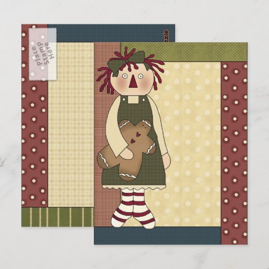 GingerBrood Delights Briefkaart (Voorkant / Achterkant)