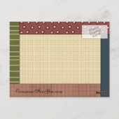 GingerBrood Delights Briefkaart (Achterkant)