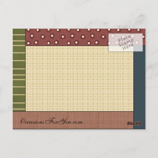 GingerBrood Delights Briefkaart (Achterkant)