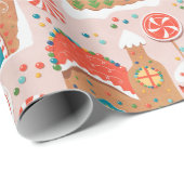 Gingerbrood en Snoep Land Cadeaupapier (Rol Hoek)