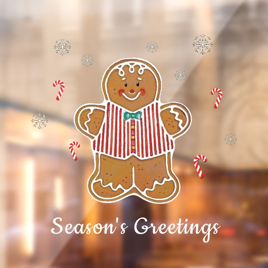 Gingerbrood en Snoeprietmeel Raamsticker (Vel 2)