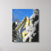 Gingerbrood en Wintersneeuw - Wijntuin van Martha Canvas Afdruk (Voorkant)