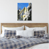 Gingerbrood en Wintersneeuw - Wijntuin van Martha Canvas Afdruk (Insitu (Slaapkamer))