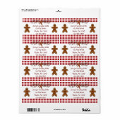 Gingerbrood Etiket voor mannen (Full Sheet)