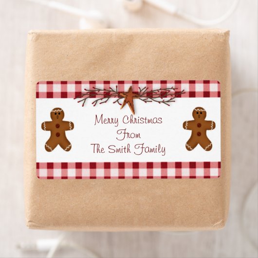 Gingerbrood Etiket voor mannen (Insitu)