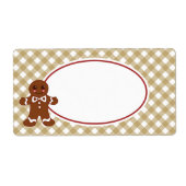 Gingerbrood-etiketten Etiket (Voorkant)