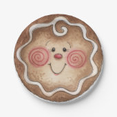 Gingerbrood Face Paper Bord (Voorkant)