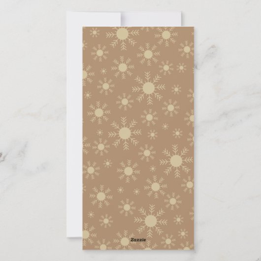 GingerBrood Faces Familie van 4-foto-kerstkaart Feestdagenkaart (Achterkant)