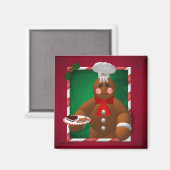 Gingerbrood Familie: Little Baker Magneet (Voorkant / Achterkant)