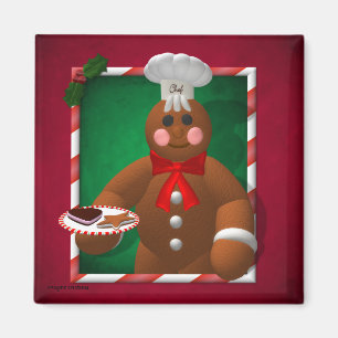 Gingerbrood Familie: Little Baker Magneet