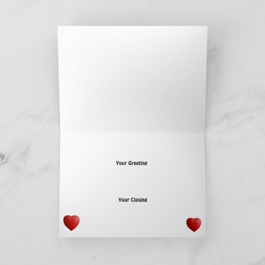 Gingerbrood Familie met drie kerst-hartgroet Feestdagen Kaart (Binnen)