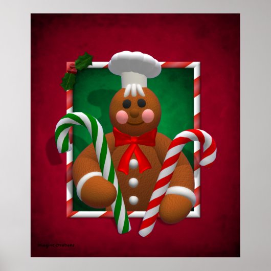 Gingerbrood Familie: Snoep Boy Poster (Voorkant)