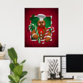 Gingerbrood Familie: Snoep Boy Poster (Thuiskantoor)
