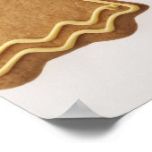 Gingerbrood familie. Tegen witte achtergrond. Poster (Hoek)