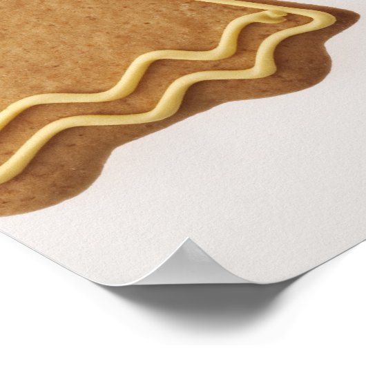 Gingerbrood familie. Tegen witte achtergrond. Poster (Hoek)