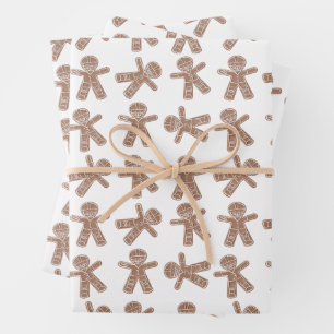 Gingerbrood Fantasy Football Team Gift Wrap Inpakpapier Vel