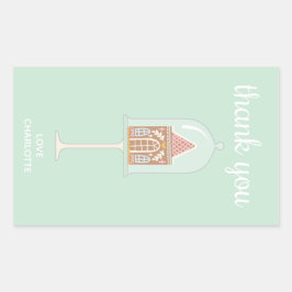 Gingerbrood feest Dank je Stickers