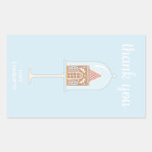 Gingerbrood feest Dank je Stickers (Voorkant)