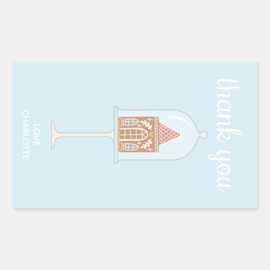 Gingerbrood feest Dank je Stickers (Voorkant)