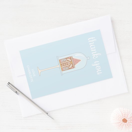 Gingerbrood feest Dank je Stickers (Envelop)