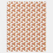 Gingerbrood Fleece Deken (Voorkant)