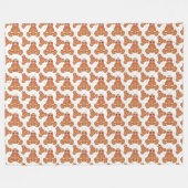 Gingerbrood Fleece Deken (Voorkant (Horizontaal))