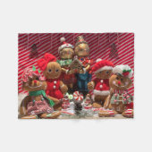 Gingerbrood fleece deken (Voorkant (Horizontaal))