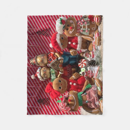 Gingerbrood fleece deken (Voorkant)