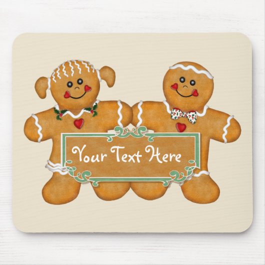 Gingerbrood Fun Muismat (Voorkant)